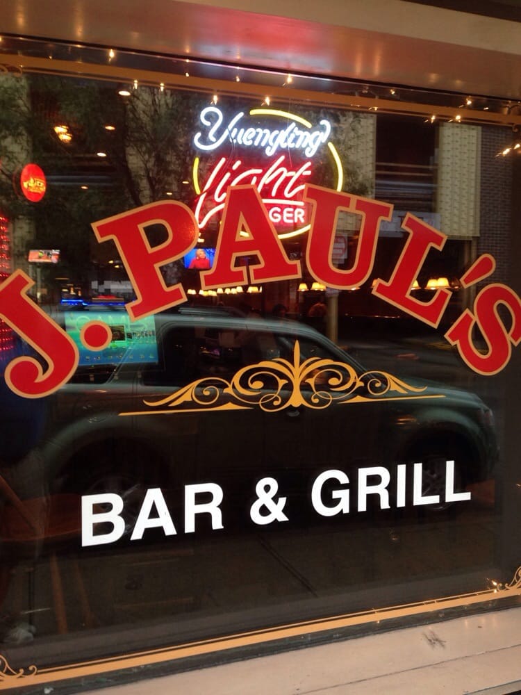 j pauls bar window and logo - image