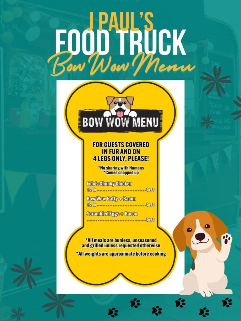 bow wow dog menu - image